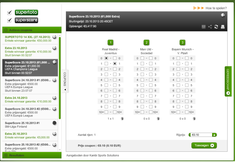 Superscore Unibet